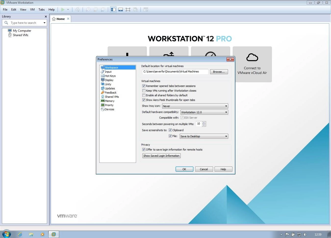 Как пользоваться VMware Workstation 12 Pro 12.0.0 build 2985596 Lite + VMware-tools 10.0.0 RePack by alexagf