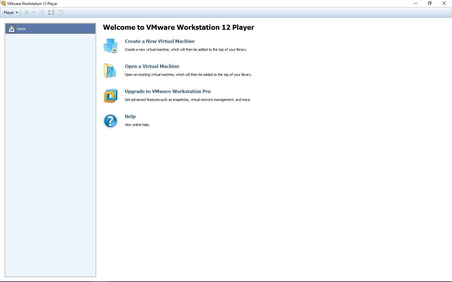 Как пользоваться VMware Workstation Player 12.5.2 Build 4638234 Commercial