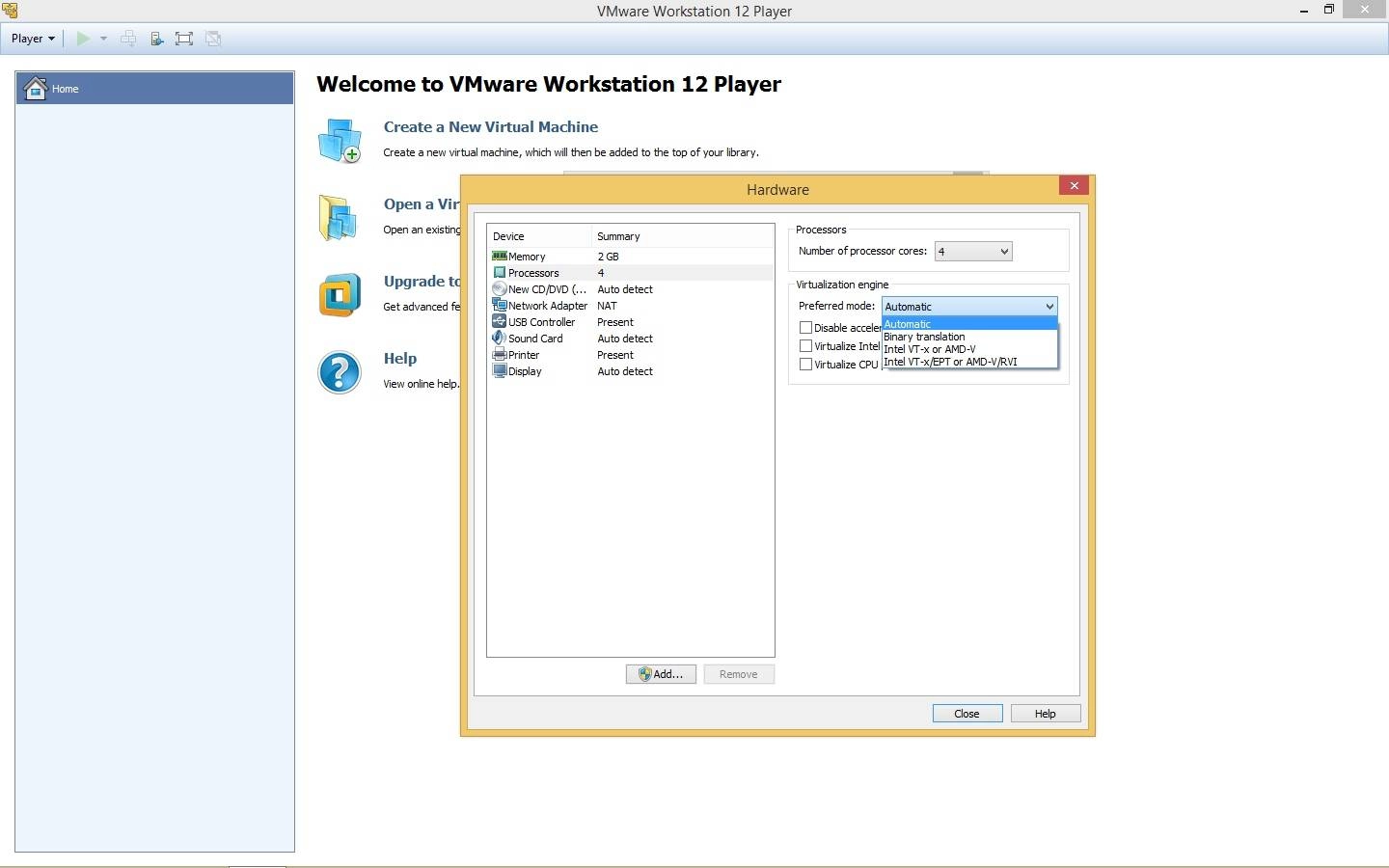 Как пользоваться VMware Workstation Player 12.5.6 Build 5528349 Commercial