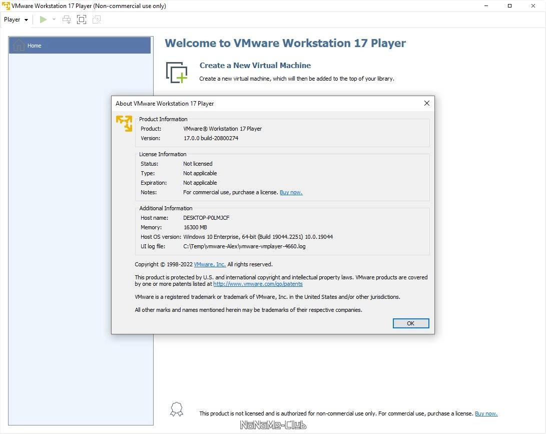 Как пользоваться VMware Workstation Player 17.5.2 Build 23775571 Free