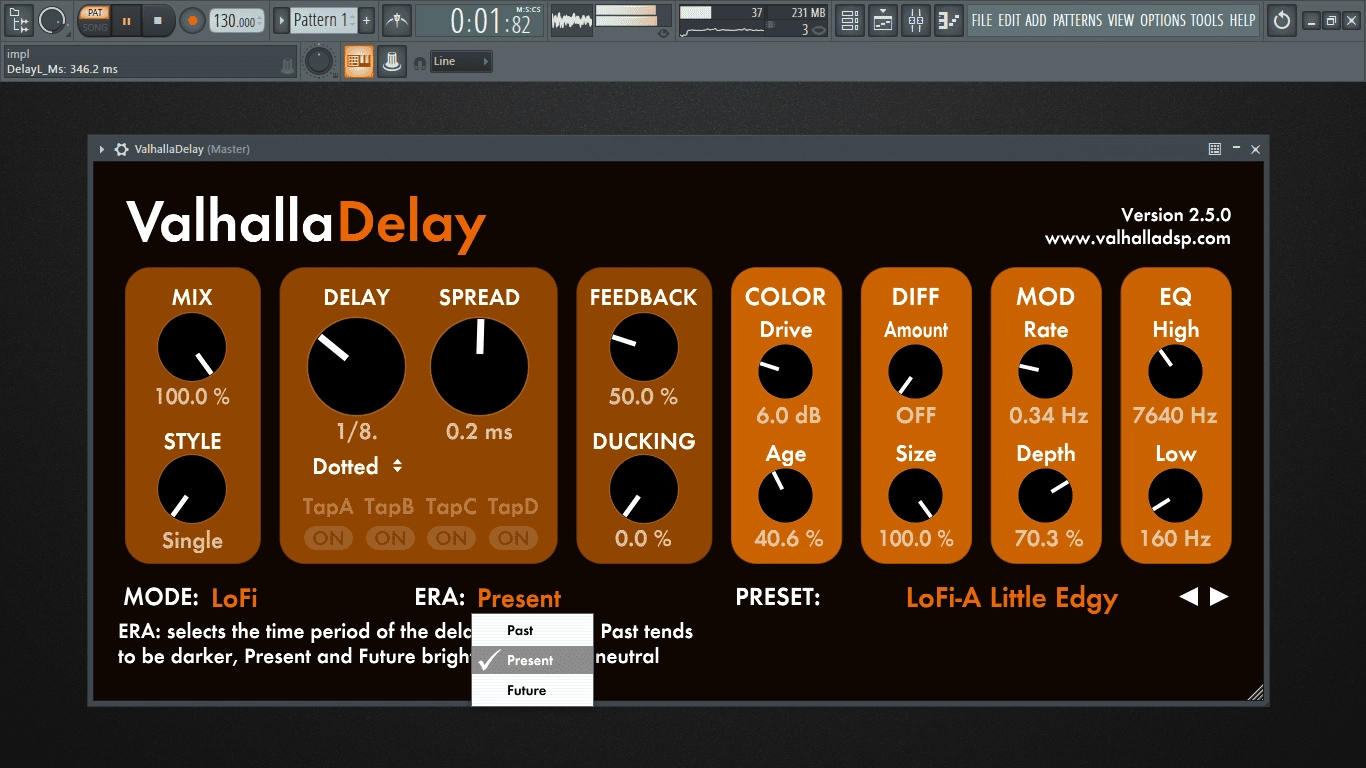 Как пользоваться Valhalla DSP - Valhalla Delay 3.0.0 VST, VST3, AAX