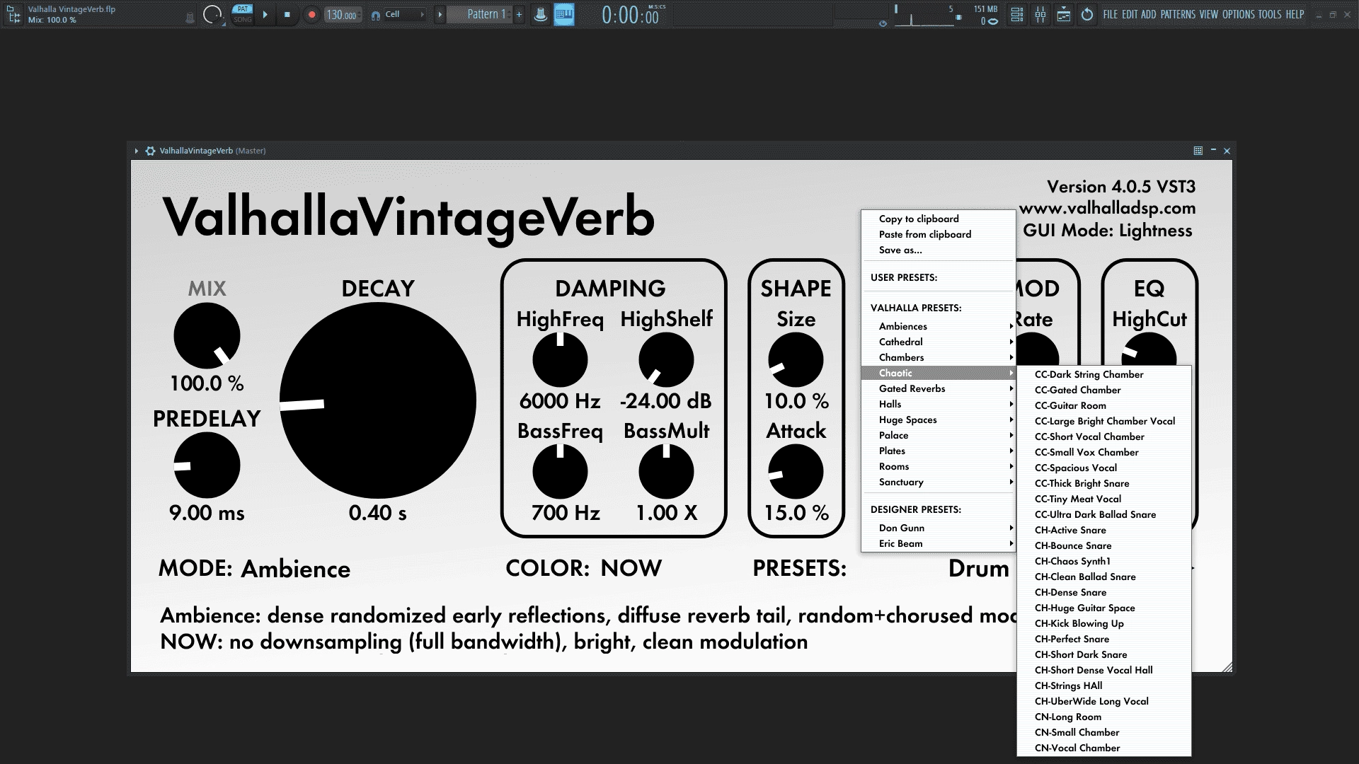 Как пользоваться Valhalla DSP - Valhalla VintageVerb 4.0.5 VST, VST3, AAX