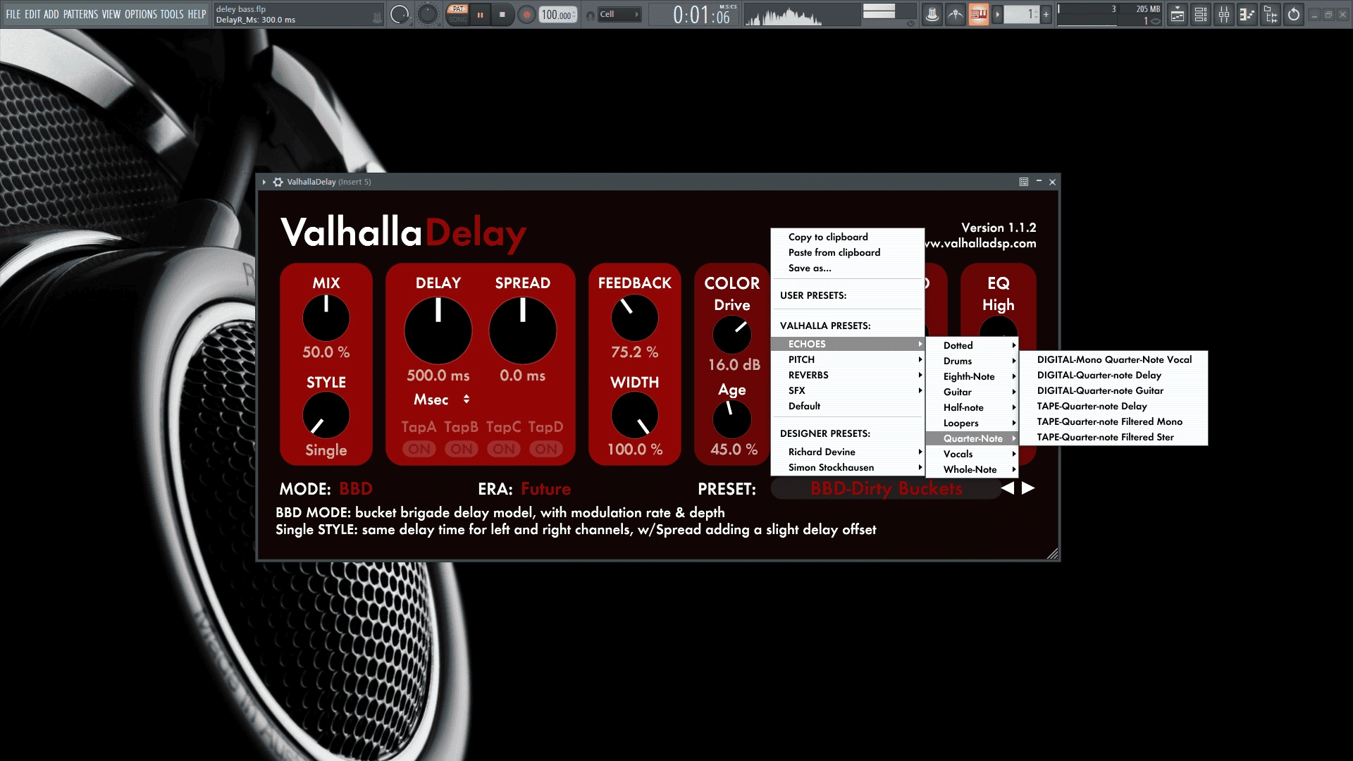 Как пользоваться Valhalla DSP - ValhallaDelay 1.1.2 VST, VST3, AAX