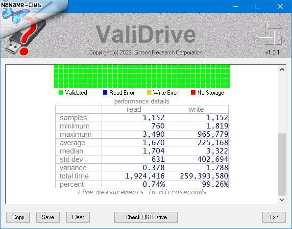 Как пользоваться ValiDrive 1.0.1 Portable