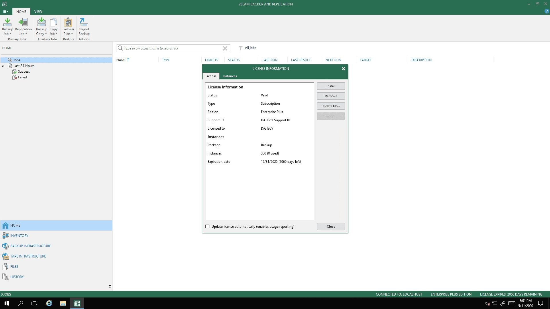 Как пользоваться Veeam Backup & Replication 10.0.0.4461 P1