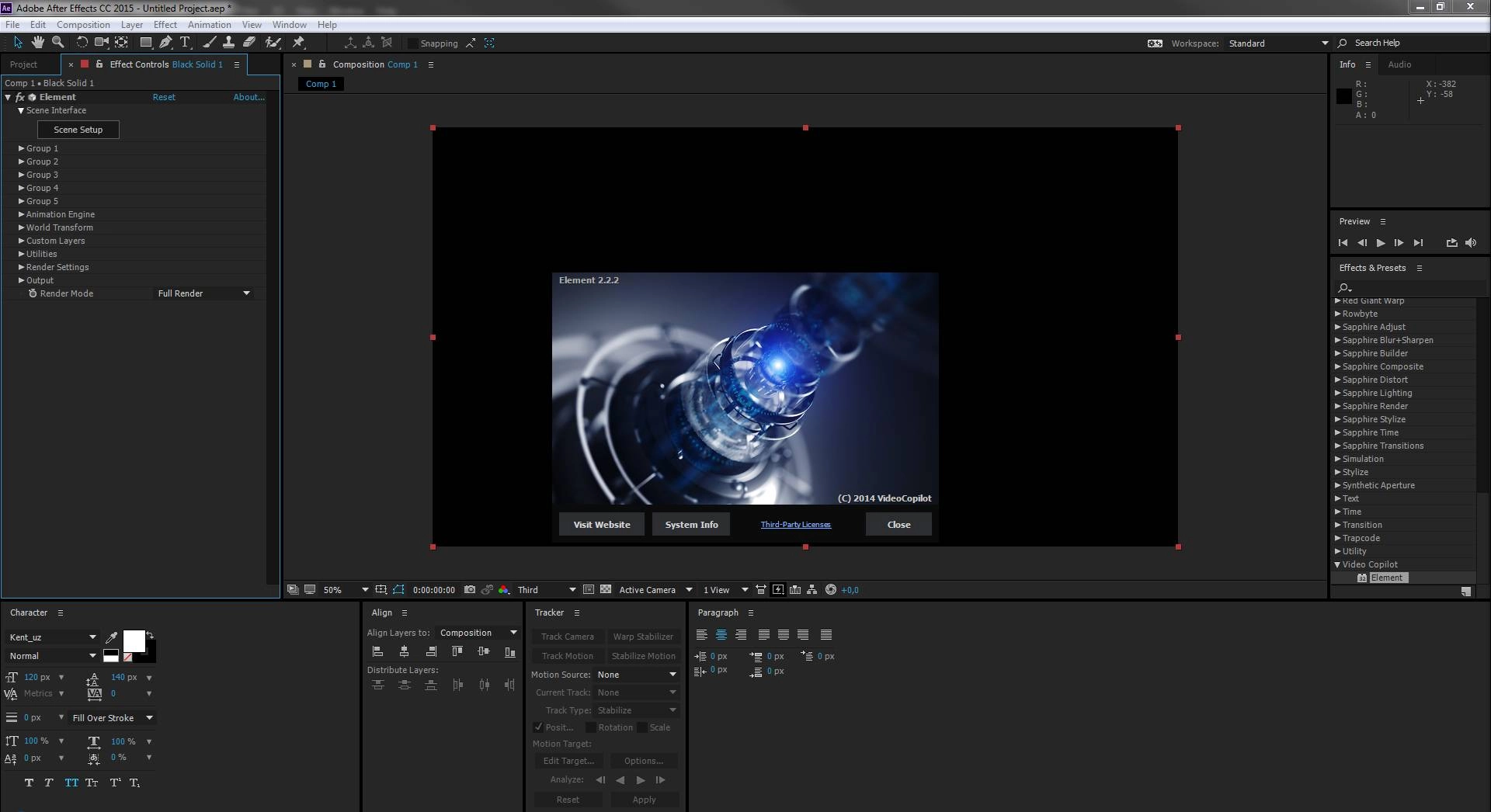 Как пользоваться Video Copilot Element - Element 3D 2.2.2.2140