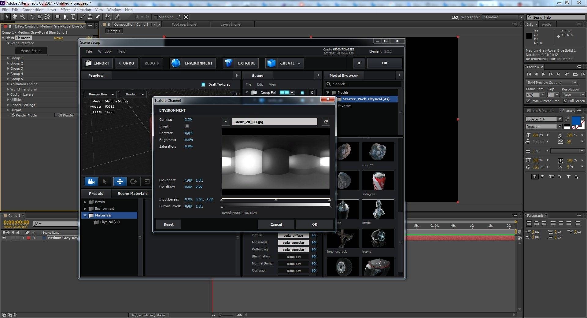 Как пользоваться Video Copilot Element - Element 3D 2.2.2.2147