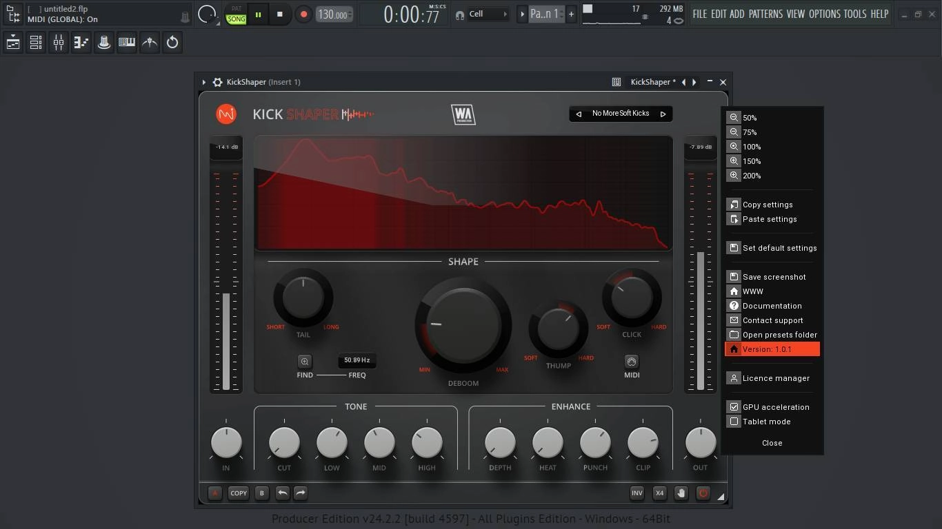 Как пользоваться W.A. Production - KickShaper 1.0.1 VST, VST 3, AAX RePack by BUBBiX