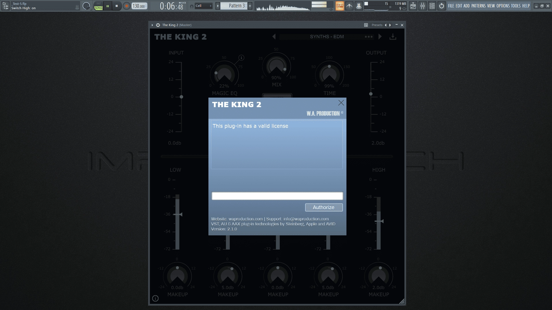 Как пользоваться W.A. Production - The King 2 2.1.0 VST, VST3, AAX