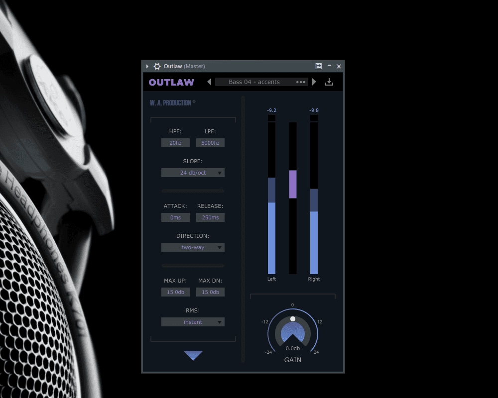 Как пользоваться W.A.Production - Outlaw 1.0.1 VST, VST3, AAX RETAiL