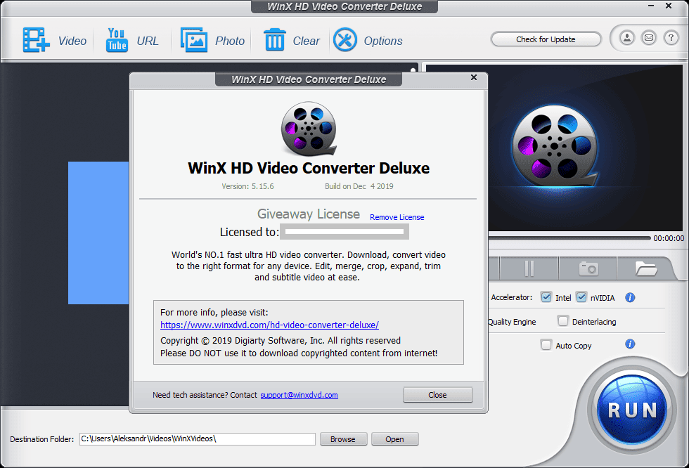 Как пользоваться WinX HD Video Converter Deluxe 5.15.6