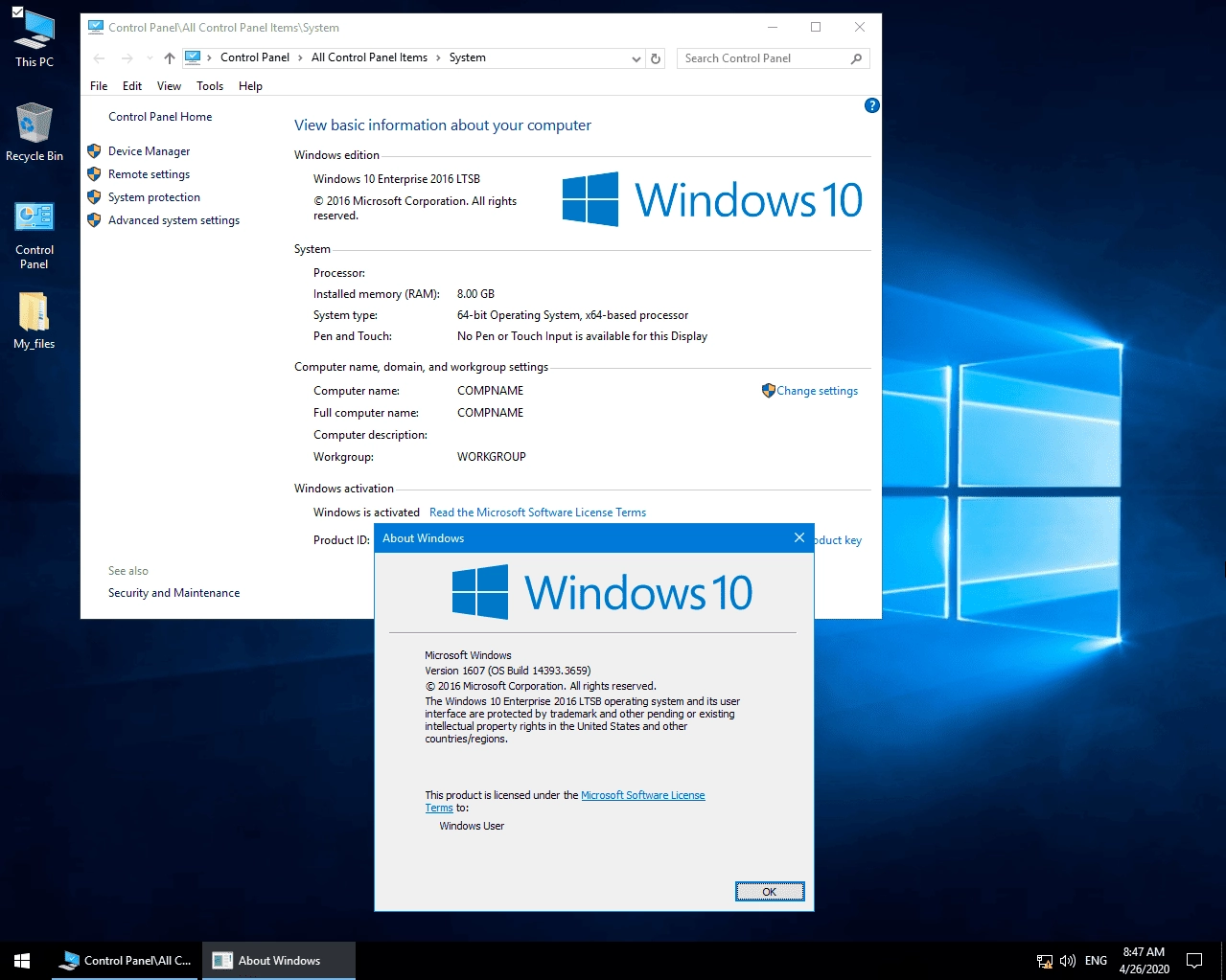 Как пользоваться Windows 10 Enterprise LTSB 1607 by Paxweaver