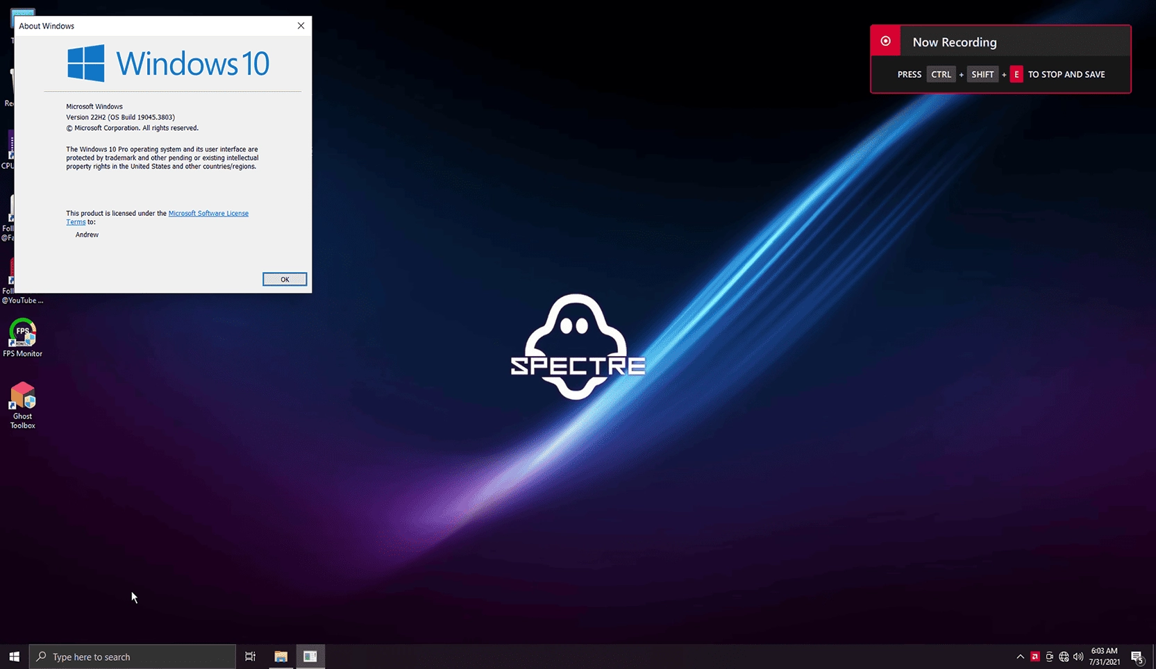 Как пользоваться Windows 10 PRO AIO 20H1 / 20H2 / 21H1 / 21H2 /22H2 by Ghost Spectre 1904X.3803 x64