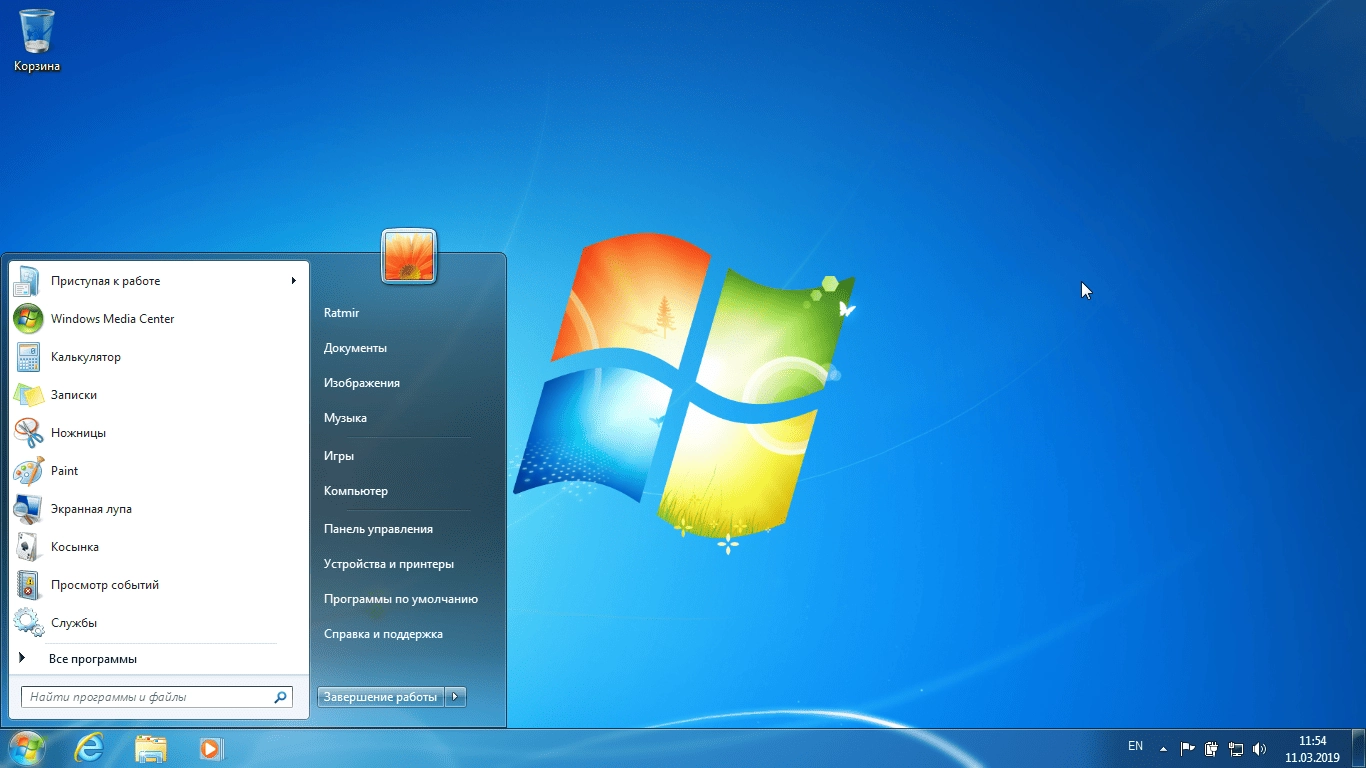 Как пользоваться Windows 7 SP1 x64 Home Premium by Ratmir 10.03.19