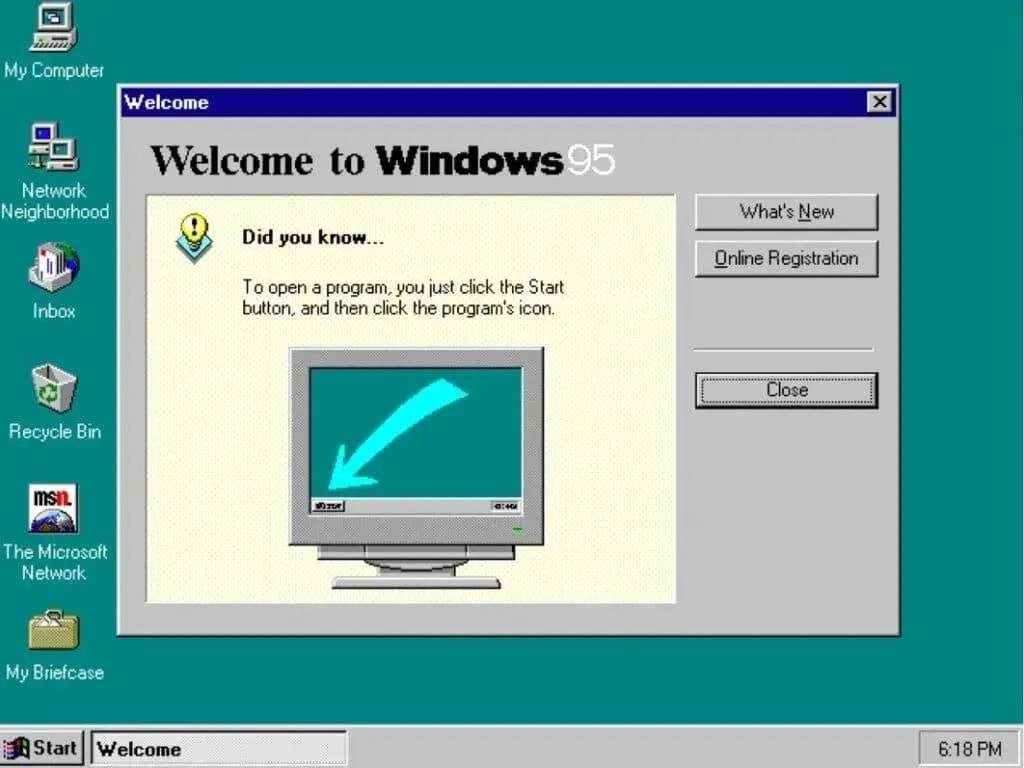 Как пользоваться Windows 95 Beta Collection 4.00.56-4.00.501