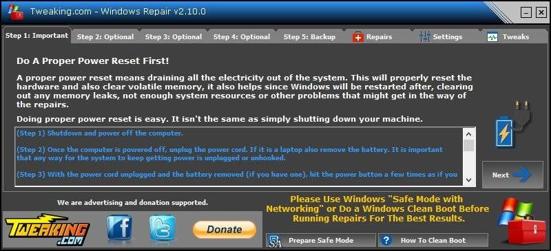 Как пользоваться Windows Repair 2.10.0 + Portable
