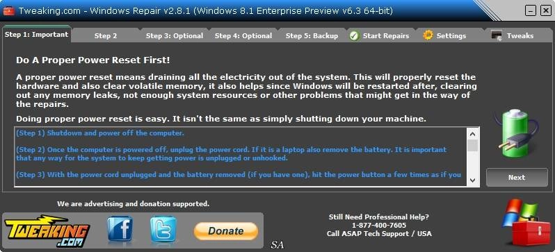 Как пользоваться Windows Repair 2.8.1 + Portable