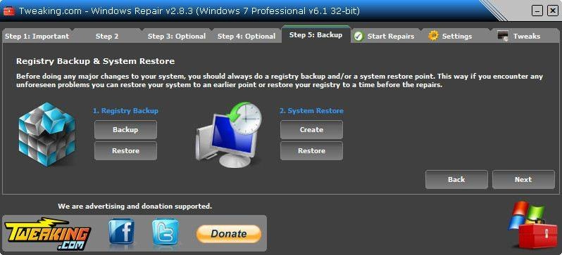 Как пользоваться Windows Repair 2.8.3 + Portable