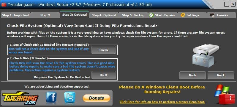 Как пользоваться Windows Repair 2.8.7 + Portable
