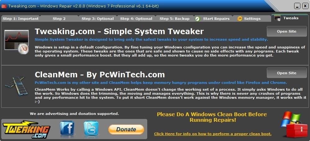 Как пользоваться Windows Repair 2.8.8 + Portable