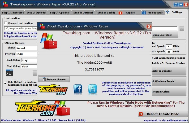 Как пользоваться Windows Repair 3.9.22 Pro + Portable