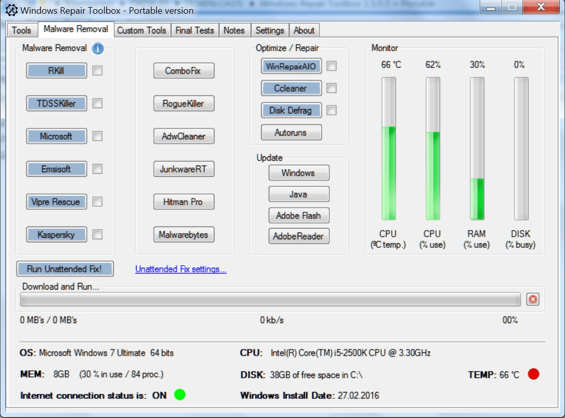 Как пользоваться Windows Repair Toolbox 3.0.4.6 Portable