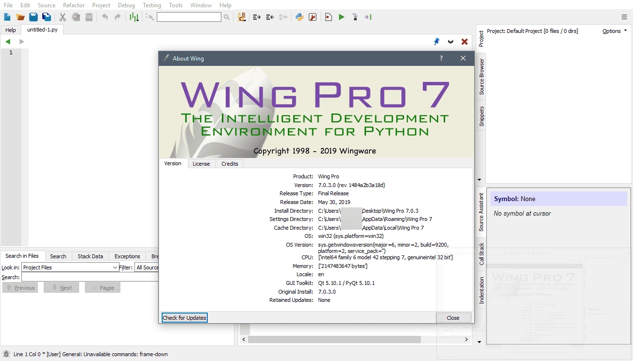Как пользоваться Wing IDE Pro 7.0.3.0