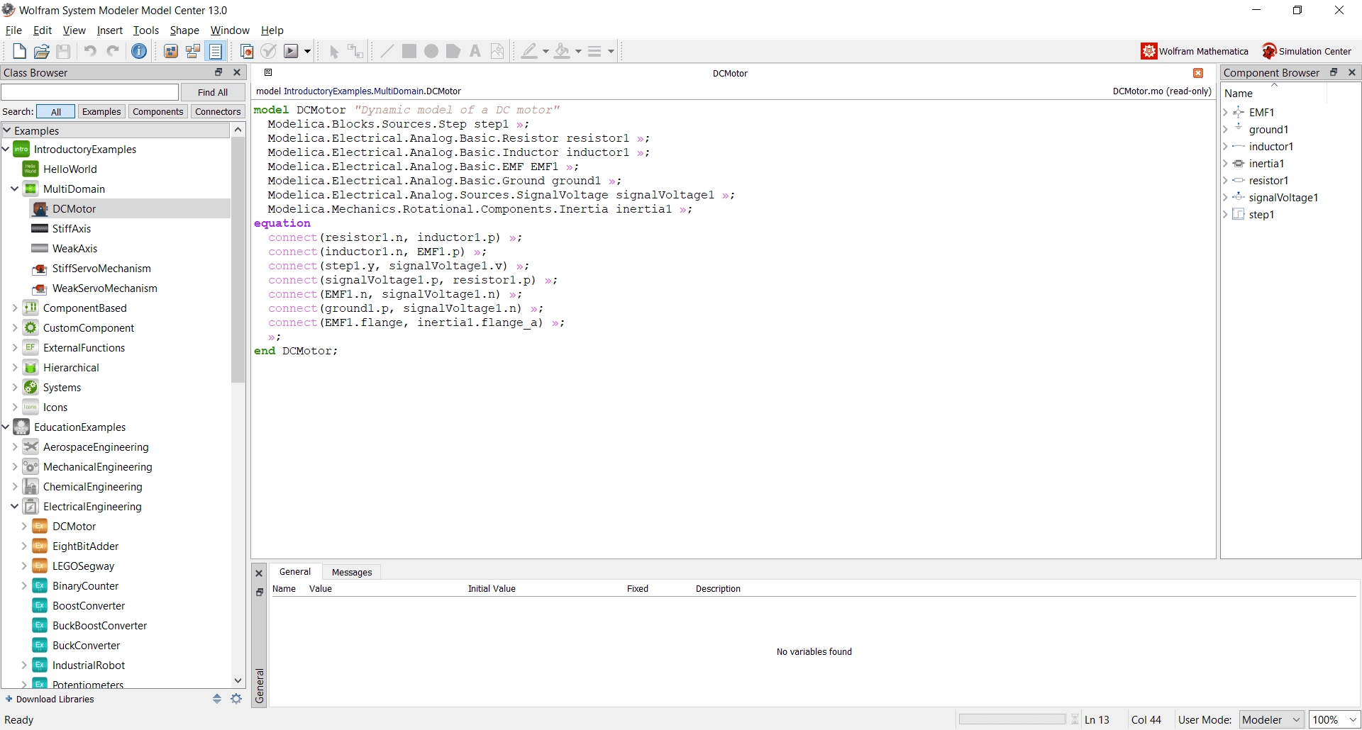 Как пользоваться Wolfram SystemModeler 13.0.0