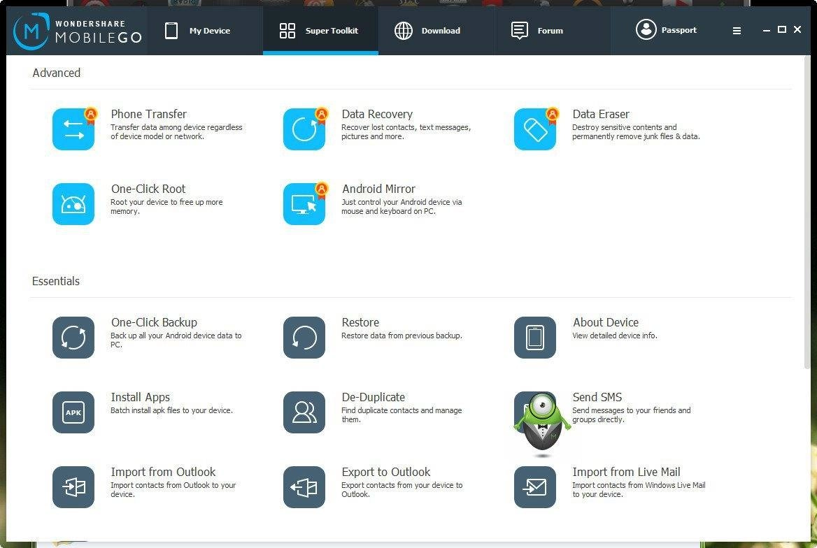 Как пользоваться Wondershare MobileGo 7.9.0.44