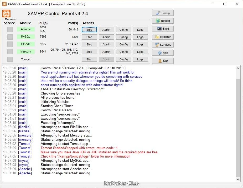 Как пользоваться XAMPP 7.4.10 + Portable