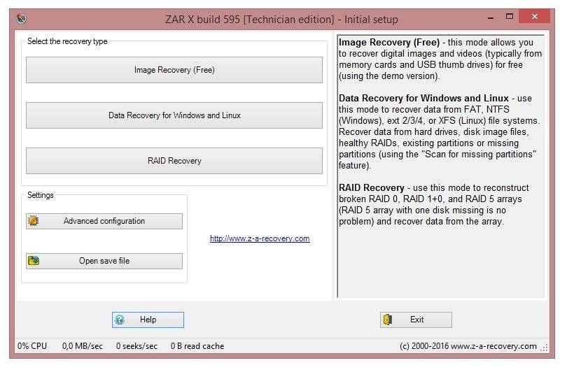 Как пользоваться Zero Assumption Recovery 10.0.595 Technician Edition RePack by Trovel