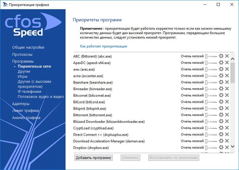 Как пользоваться cFosSpeed 10.14 Build 2274 Final RePack by D!akov