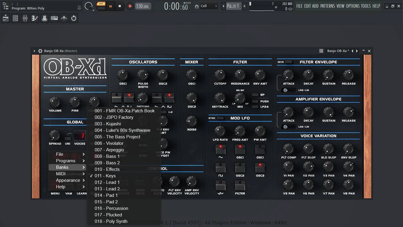 Как пользоваться discoDSP - OB-Xd 3.7.3 STANDALONE, VSTi, VSTi 3