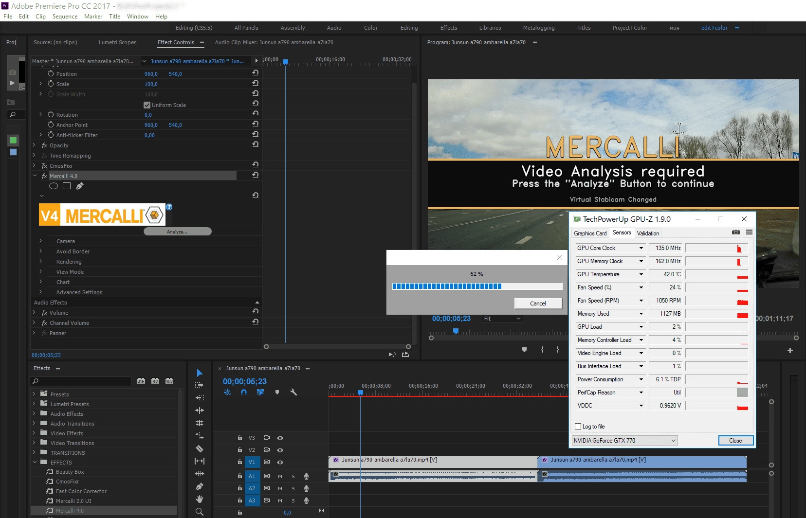 Как пользоваться proDAD Mercalli V4 Plugins for Adobe 4.0.477.1: Stabilizer + CMOS Correction 1.0 RePack by Team VR