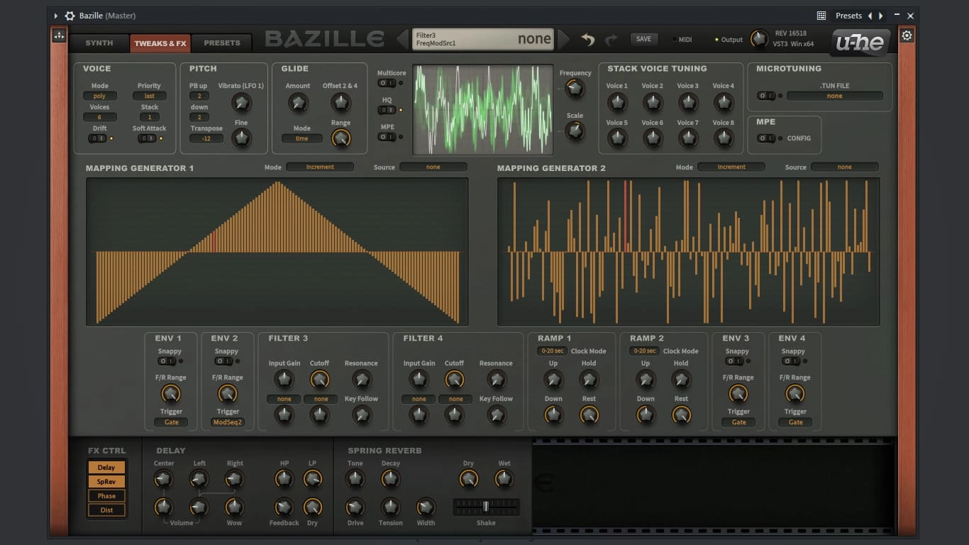 Как пользоваться u-he - Bazille 1.1.3 VSTi, VSTi 3, AAX