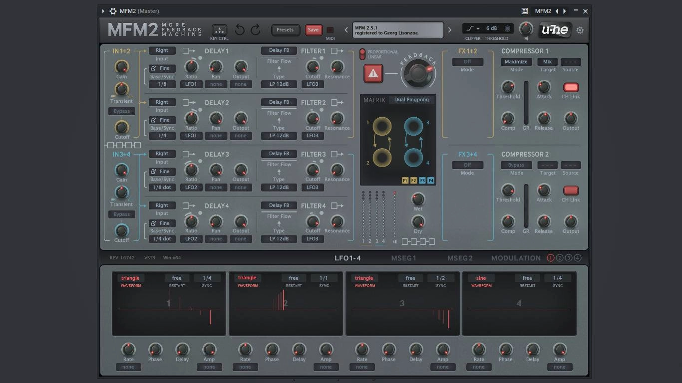 Как пользоваться u-he - MFM2 2.5.1 VST, VST 3, AAX