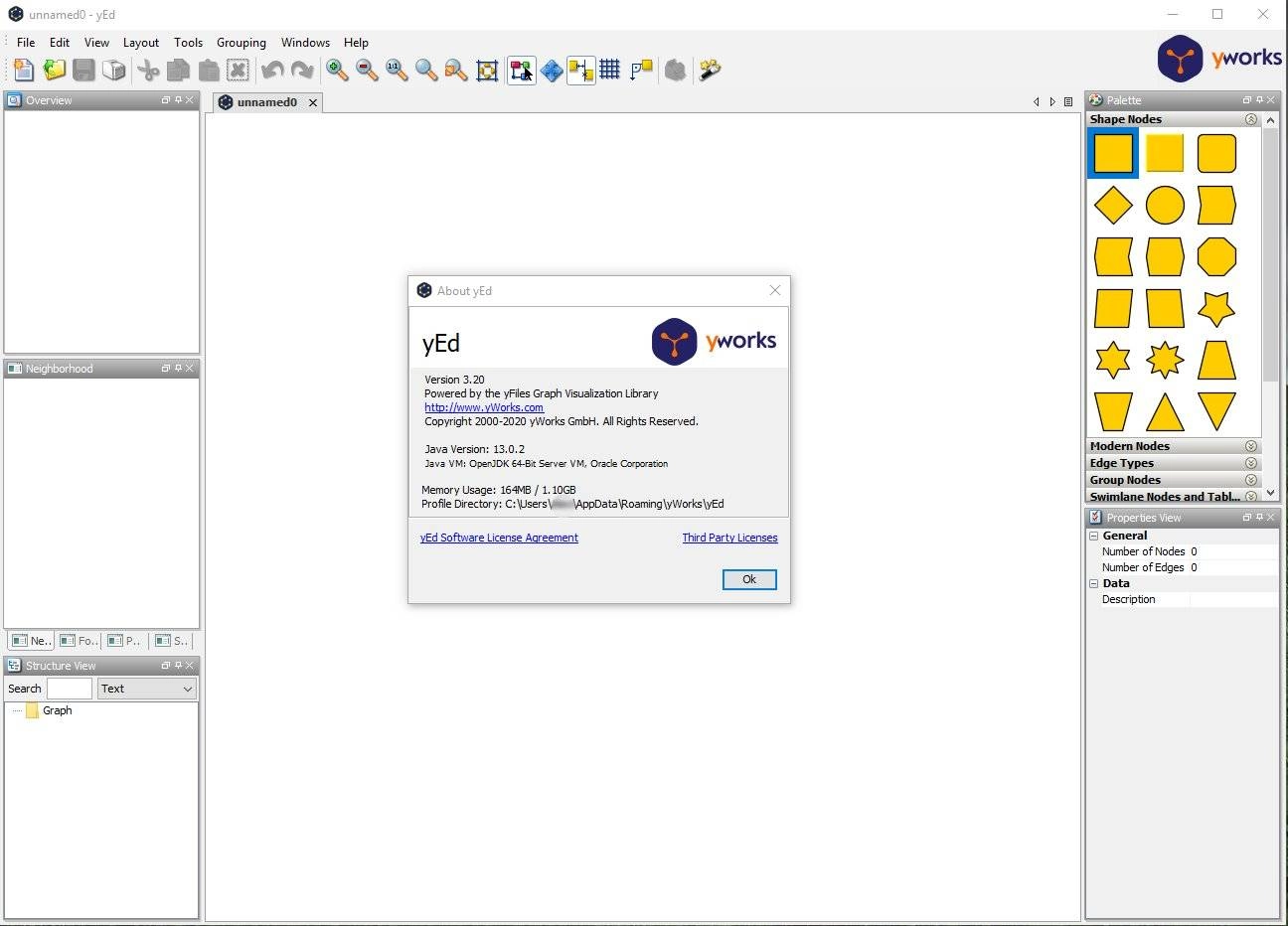 Как пользоваться yEd Graph Editor 3.21